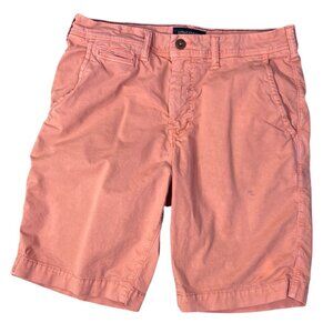 American Eagle Men's Chino Shorts Orange (STAIN) Size 31 Casual Stretch